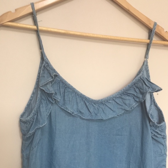 NÜMPH JUNIA chambray blue tank top 38 - Picture 4 of 10